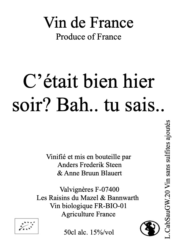 C'était bien hier soir? Bah .. Tu sais .. 2020