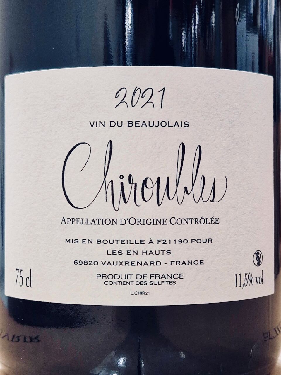 Chiroubles 2021