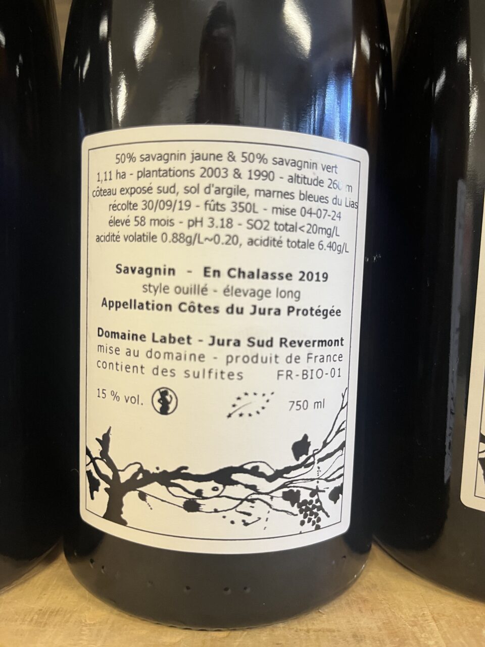 Savagnin 'En Chalasse' 2019 (élevage long) 